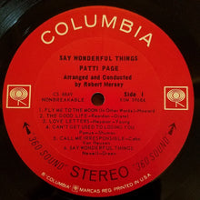Charger l&#39;image dans la galerie, Patti Page : Say Wonderful Things (LP, Album)

