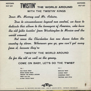 The Twistin' Kings* : Twistin' The World Around (LP, Album, Mono)