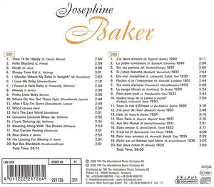 Josephine Baker : Sur Deux Notes (2xCD, Comp)