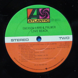 Emerson, Lake & Palmer : Love Beach (LP, Album, RI)