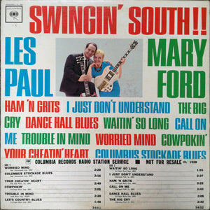 Les Paul & Mary Ford : Swingin' South (LP, Mono, Promo)