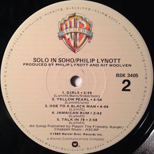 Philip Lynott* : Solo In Soho (LP, Album, Los)