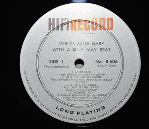 Verlye Mills, Billy May : Harp With A Beat (LP, Album, Mono)