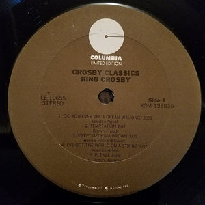 Bing Crosby : Crosby Classics (LP, Comp, Mono, RE)