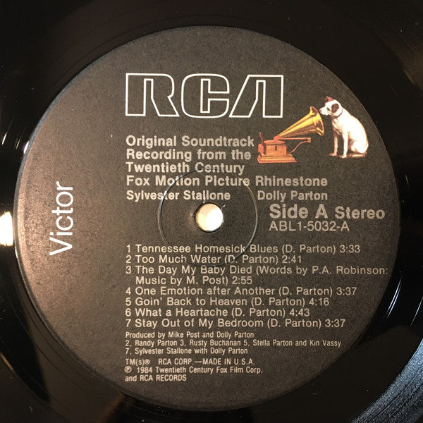 Most Rhinestones Record Buy Various : Rhinestone - Original Soundtrack Recording From The ...