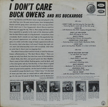 Laden Sie das Bild in den Galerie-Viewer, Buck Owens And His Buckaroos : I Don&#39;t Care (LP, Album)

