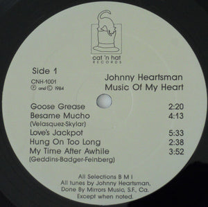 Johnny Heartsman : Music Of My Heart (LP, Album)
