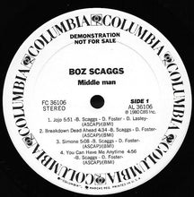 Load image into Gallery viewer, Boz Scaggs : Middle Man (LP, Album, Promo)
