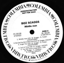 Load image into Gallery viewer, Boz Scaggs : Middle Man (LP, Album, Promo)
