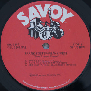 Frank Foster And Frank Wess : 2 Franks Please (2xLP, Comp)