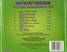 Load image into Gallery viewer, Maynard Ferguson : Live At The Great American Music Hall Part II (CD, Album)
