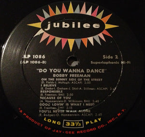 Bobby Freeman : Do You Wanna Dance (LP, Album, Mono)