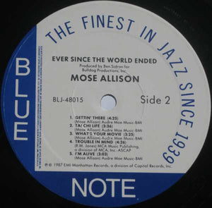 Mose Allison : Ever Since The World Ended (LP, Album)