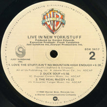 Laden Sie das Bild in den Galerie-Viewer, Stuff (2) : Live In New York (LP, Album, Los)
