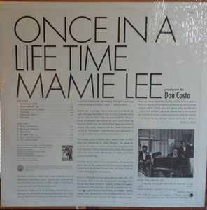 Mamie Lee : Once In A Lifetime (LP, Album, Mono)