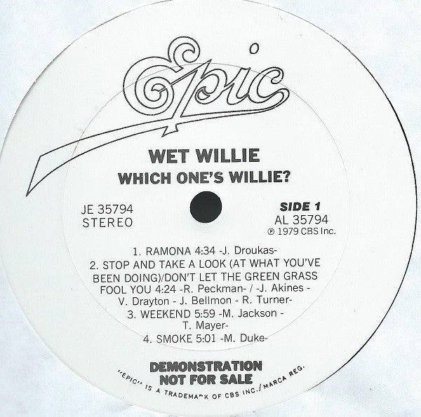 Buy Wet Willie : Which One's Willie? (LP, Album, Promo) Online for