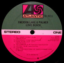 Laden Sie das Bild in den Galerie-Viewer, Emerson, Lake &amp; Palmer : Love Beach (LP, Album, PR)

