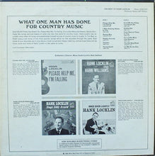 Laden Sie das Bild in den Galerie-Viewer, Hank Locklin : The Best Of Hank Locklin (LP, Album, Comp)
