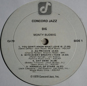 Monty Budwig : Dig (LP)