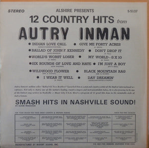 Autry Inman : 12 Country Hits From Autry Inman (LP, Comp)