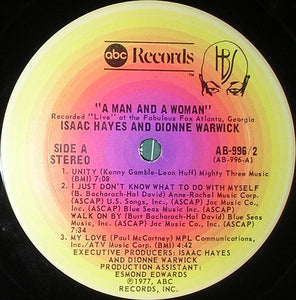 Isaac Hayes & Dionne Warwick : A Man And A Woman (2xLP, Album, Gat)