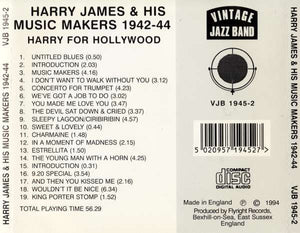 Harry James & His Music Makers : Harry For Hollywood (CD, Album)