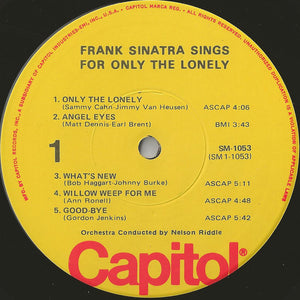Frank Sinatra : Frank Sinatra Sings For Only The Lonely (LP, Album, RE)
