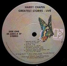 Laden Sie das Bild in den Galerie-Viewer, Harry Chapin : Greatest Stories - Live (2xLP, Album, RE, SP )
