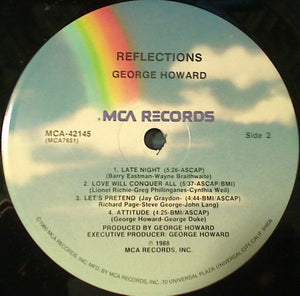 George Howard : Reflections (LP, Album, Pin)