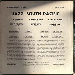 J.J. Johnson, Howard McGhee, Oscar Pettiford, Ketter Betts*, Rudy Williams, Charlie Rice : Jazz South Pacific (LP, Album, Mono)