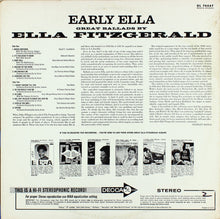 Laden Sie das Bild in den Galerie-Viewer, Ella Fitzgerald : Early Ella - Great Ballads By Ella Fitzgerald (LP, Comp)

