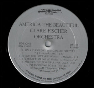 Clare Fischer Orchestra* : America The Beautiful (LP, Album, RE)