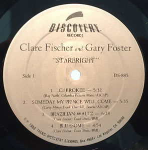 Clare Fischer And Gary Foster : Starbright (LP, Album)