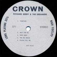 Laden Sie das Bild in den Galerie-Viewer, Richard Berry And  The Dreamers (4) : Richard Berry And The Dreamers (LP, Album)
