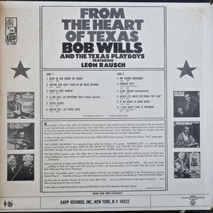 Bob Wills And The Texas Playboys* Featuring Leon Rausch : From The Heart Of Texas (LP, Album, Mono)