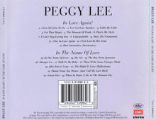 Load image into Gallery viewer, Peggy Lee : In Love Again! / In The Name Of Love (CD, Comp, RM)
