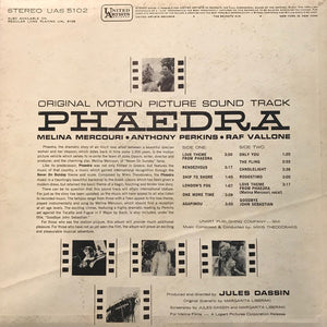 Mikis Theodorakis : Original Motion Picture Soundtrack - Phaedra (LP, Album)