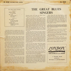Various : The Great Blues Singers (10", Comp, Mono)