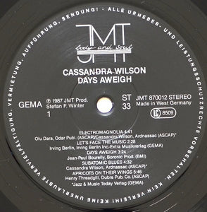 Cassandra Wilson : Days Aweigh (LP, Album)