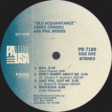 Load image into Gallery viewer, Conte Candoli With Phil Woods : Old Acquaintance (LP)
