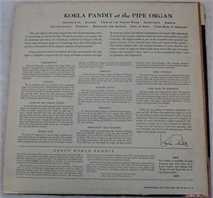 Korla Pandit : At The Pipe Organ (LP, Album, Mono, Red)