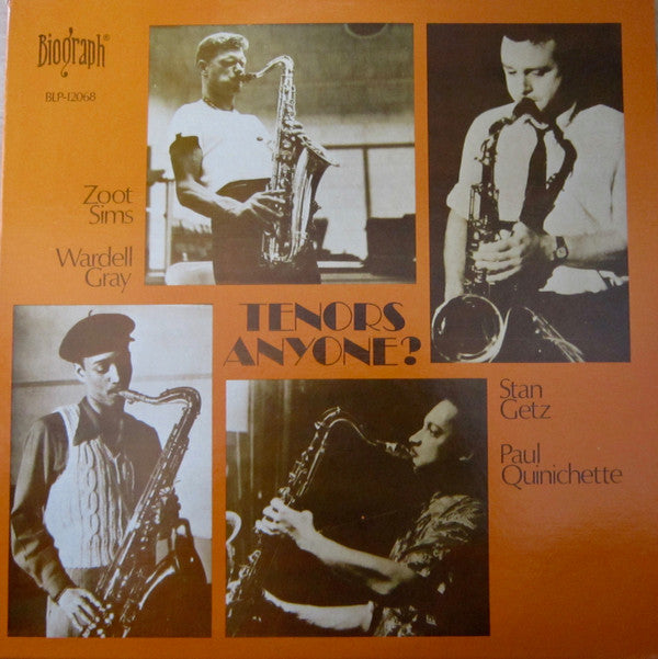 Stan Getz, Zoot Sims, Wardell Gray, Paul Quinichette : Tenors Anyone? (LP, RE)