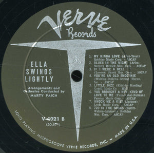 Ella Fitzgerald : Ella Swings Lightly (LP, Album, Mono)