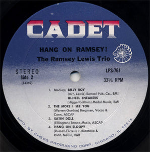 The Ramsey Lewis Trio : Hang On Ramsey! (LP, Album, Mon)