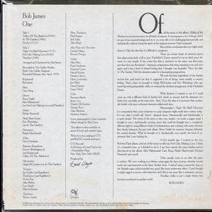 Bob James : One (LP, Album, Pit)