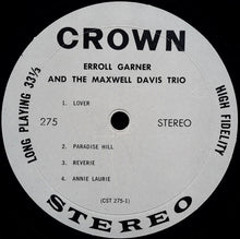 Load image into Gallery viewer, Erroll Garner And The Maxwell Davis Trio* : Erroll Garner And The Maxwell Davis Trio (LP)

