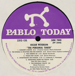 Oscar Peterson : The Personal Touch (LP, Album)