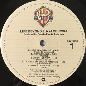 Ambrosia (2) : Life Beyond L.A. (LP, Album, Jac)
