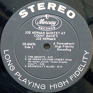 Joe Newman Quintet : Joe Newman Quintet At Count Basie's (LP, Album)