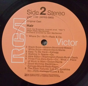 Various : Hair  (The American Tribal Love-Rock Musical) (LP, Album, RE, Hol)